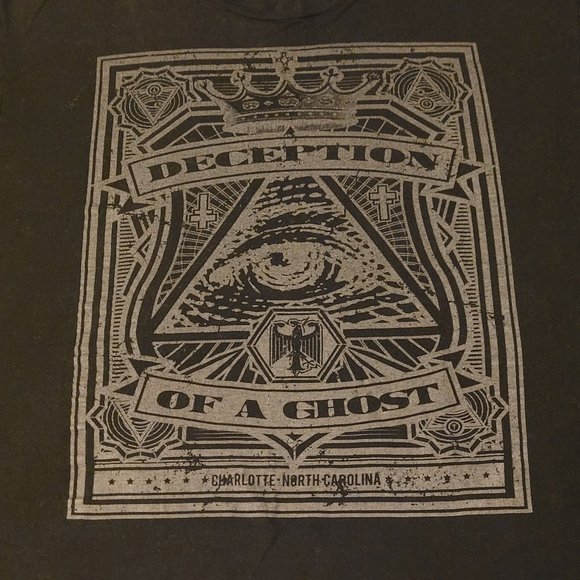Deception of a ghost mens graphic band tee size xl - Picture 1 of 4